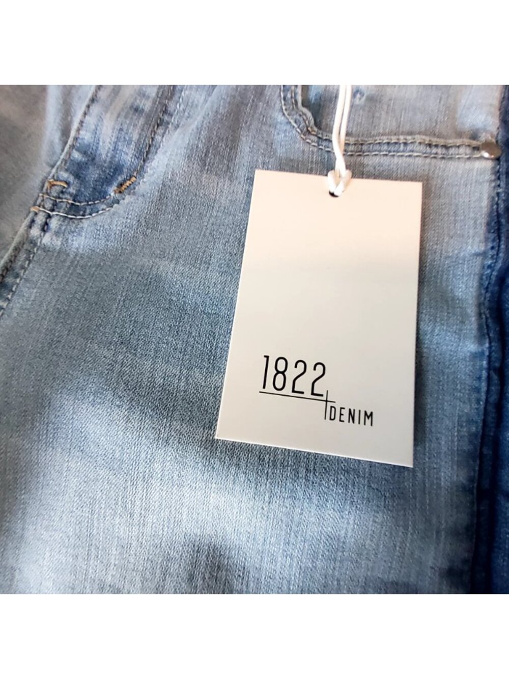1822 Denim Womens Light Wash Skinny Jeans Size 2/26 With Stretch Cotton Blend - Picture 6 of 12